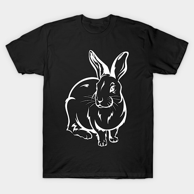 Bunny Rabbit Rabbit Friend Gift T-Shirt by Shirtjaeger